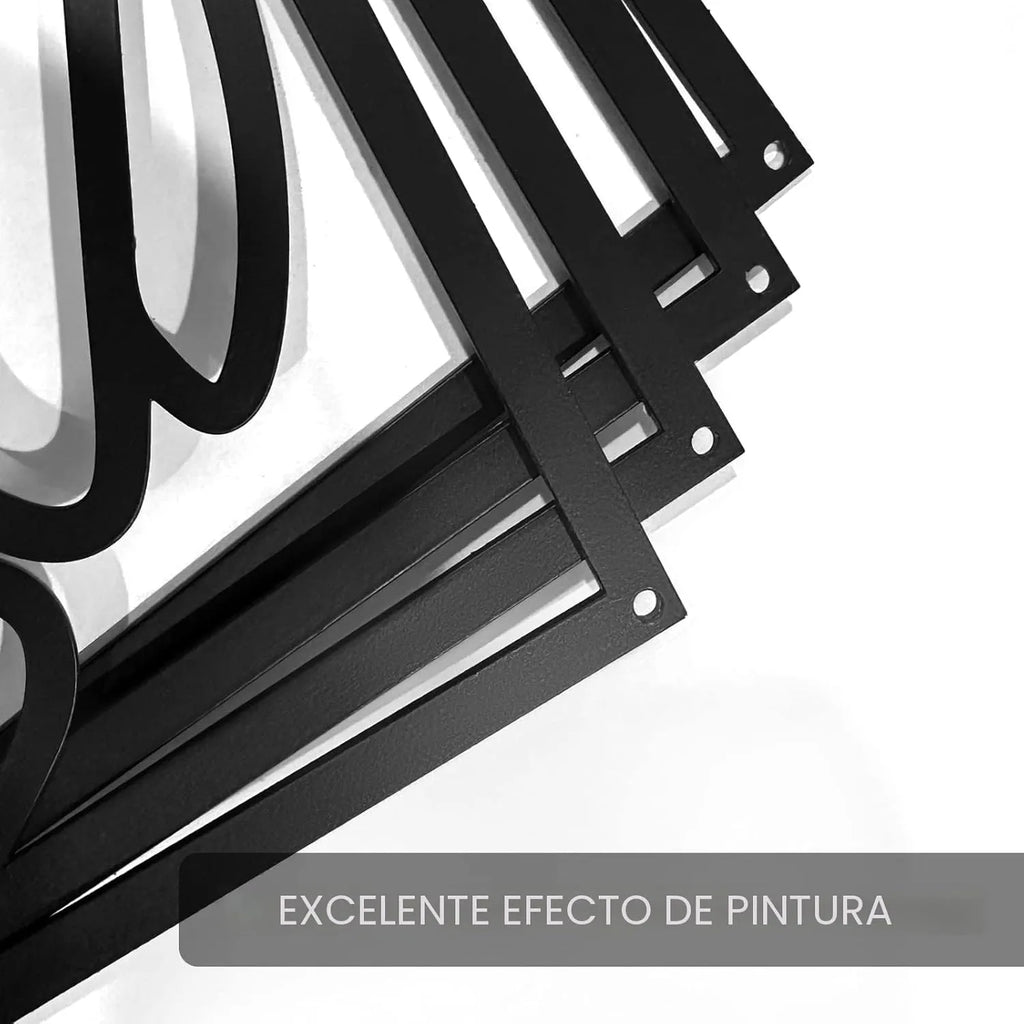 Acabado premium en negro mate sobre la lámina de acero