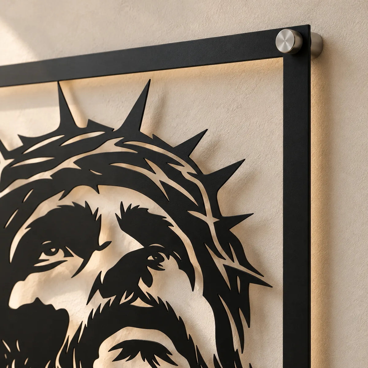 Detalle del acabado en acero cortado a precisión