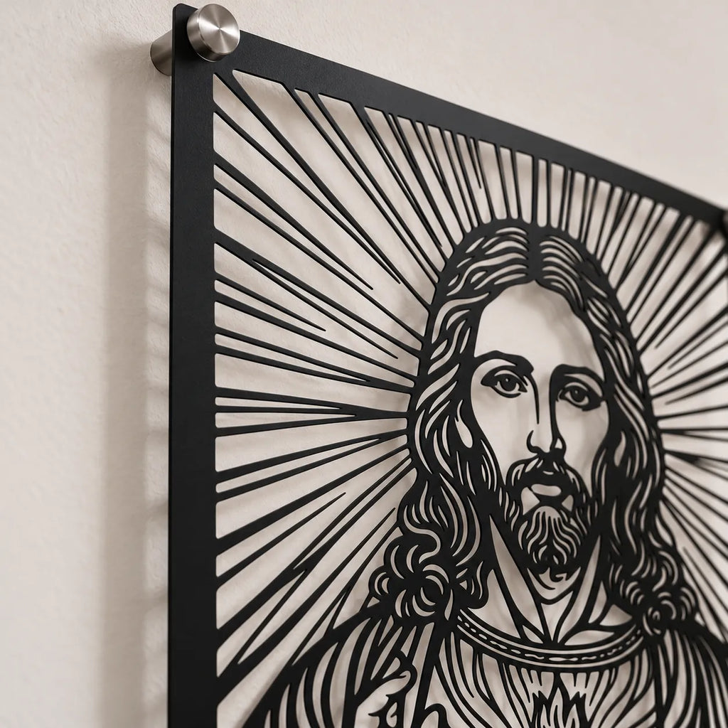 Detalle del acabado en acero cortado a precisión